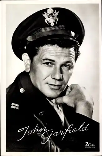 Ak Schauspieler John Garfield, Portrait, Uniform