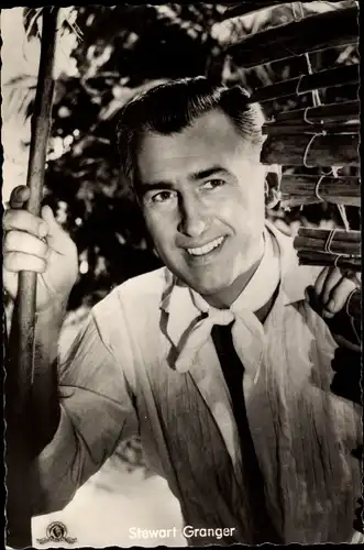 Ak Schauspieler Stewart Granger, Portrait, Die kleine Hütte