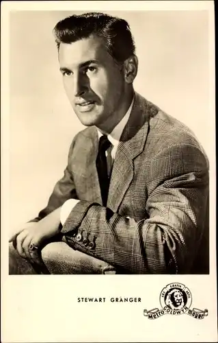 Ak Schauspieler Stewart Granger, Tweedjacke und Ring