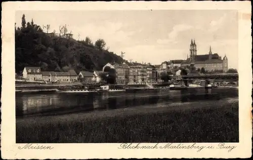 Ak Meißen an der Elbe, Martinsberg, Burg