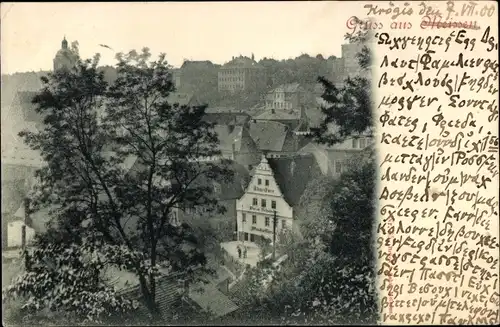 Ak Meißen an der Elbe, Teilansicht