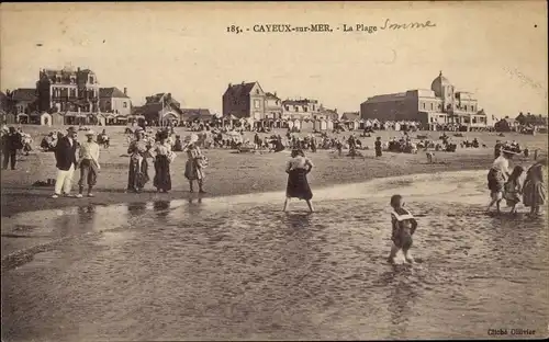 Ak Cayeux sur Mer Somme, Strand