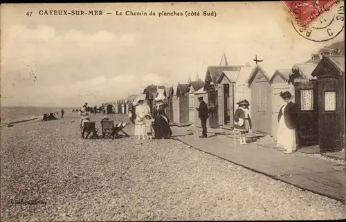 Ak Cayeux sur Mer Somme, Le Chemin de Planches