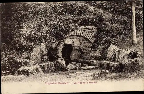 Ak Nogent in Bassigny Haute Marne, La Roche a Brebis