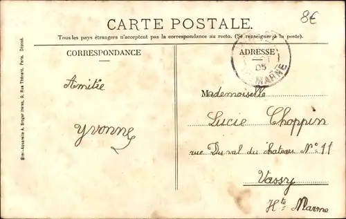 Ak Poissons Haute Marne, Kirche