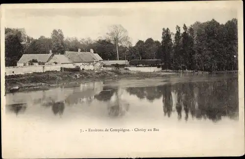 Ak Choisy in Bac Oise, Teilansicht
