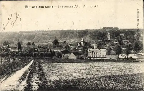 Ak Gyé sur Seine Aube, Le Panorama