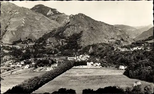 Ak Les Cabannes Ariège, Gesamtansicht