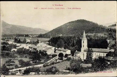 Ak Saint Paul bei Foix Ariège, Gesamtansicht