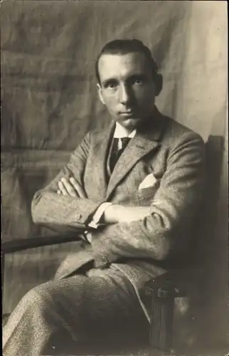 Ak Schauspieler Gustav Savoleg, Porträt, Autogramm