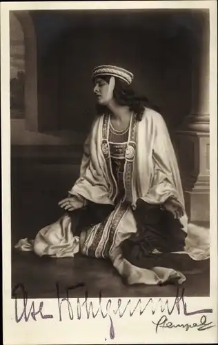 Foto Ak Schauspielerin Else Wohlgemuth, Portrait, Autogramm