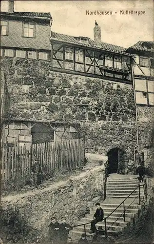 Ak Nordhausen am Harz, Kutteltreppe