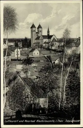 Ak Bad Klosterlausnitz in Thüringen, Teilansicht, Klosterkirche