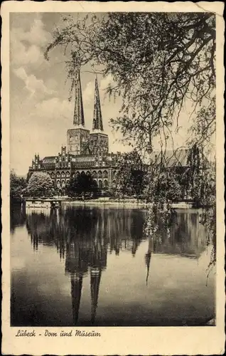 Ak Lübeck in Schleswig Holstein, Dom, Museum, Gewässer