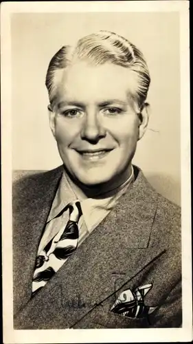 Ak Schauspieler Nelson Eddy, Portrait, Autogramm