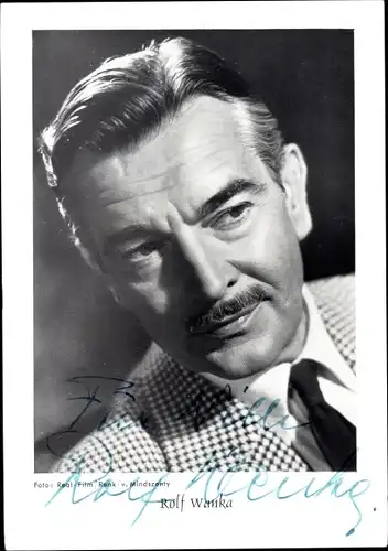 Ak Schauspieler Rolf Wanka, Portrait, Autogramm