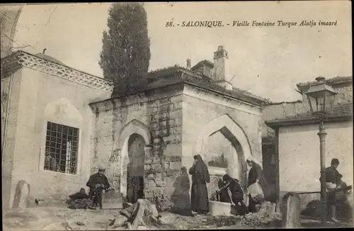 Ak Thessaloniki Griechenland, alter türkischer Brunnen, Alatja imaaré