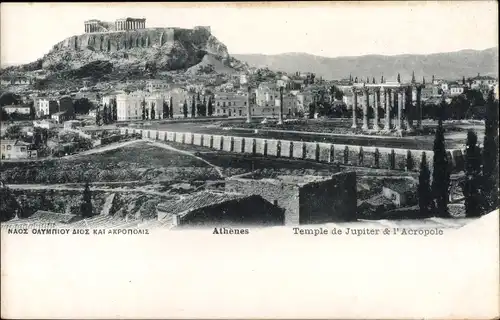 Ak Athen Griechenland, Tempel des Jupiter, Akropolis