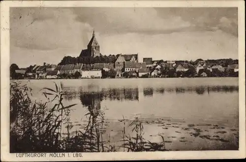 Ak Mölln im Herzogtum Lauenburg, Ortsansicht, Kirche