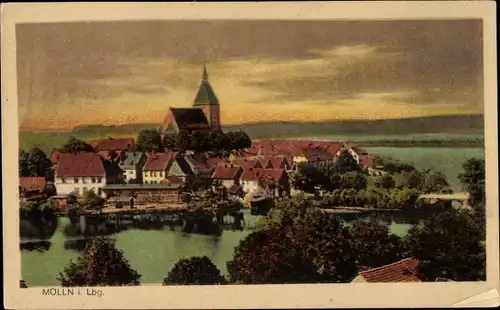 Ak Mölln in Lauenburg, Gesamtansicht