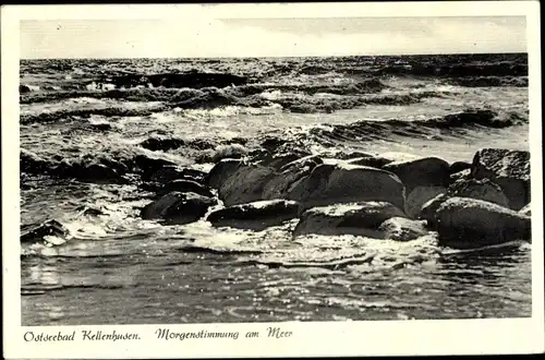 Ak Ostseebad Kellenhusen in Holstein, Morgenstimmung am Meer