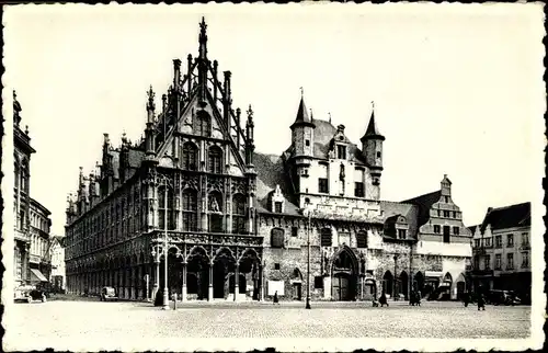 Ak Mechelen Mechelen Flandern Antwerpen, Rathaus und ehemalige Tuchhalle