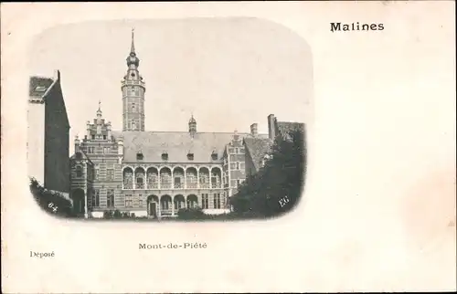 Ak Mechelen Mechelen Flandern Antwerpen, Mont-de-Piete