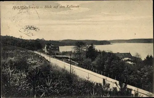 Ak Malente in Ostholstein, Kellersee, Panorama