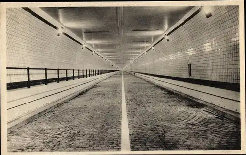 Ak Antwerpen Antwerpen Flandern, Inneres des Tunnels