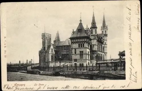 Ak Antwerpen Antwerpen Flandern, Le Steen