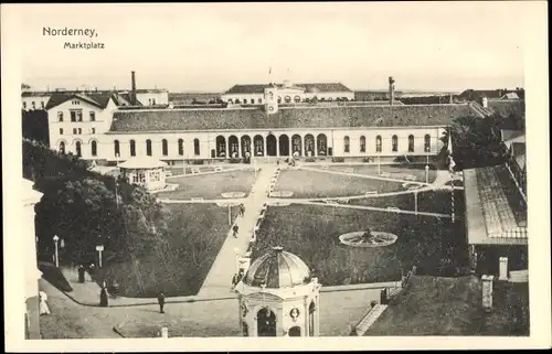 Ak Nordseebad Norderney Ostfriesland, Marktplatz
