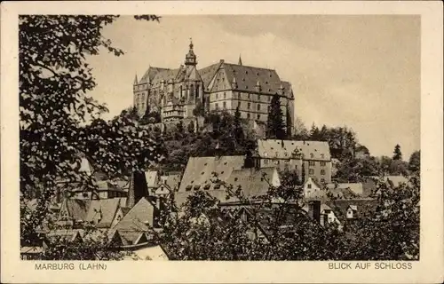 Ak Marburg an der Lahn, Schloss