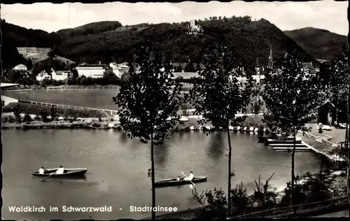 Ak Waldkirch im Breisgau Schwarzwald, Stadtrainsee