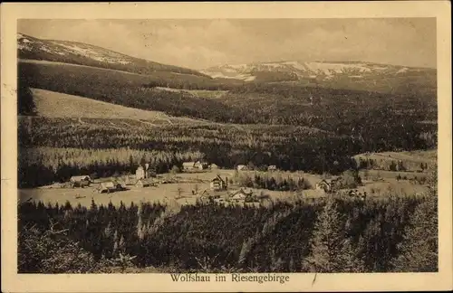 Ak Wilcza Poręba Wolfshau Karpacz Krummhübel Riesengebirge Schlesien, Panorama