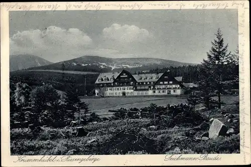 Ak Karpacz Krummhübel Riesengebirge Schlesien, Teichmannbaude