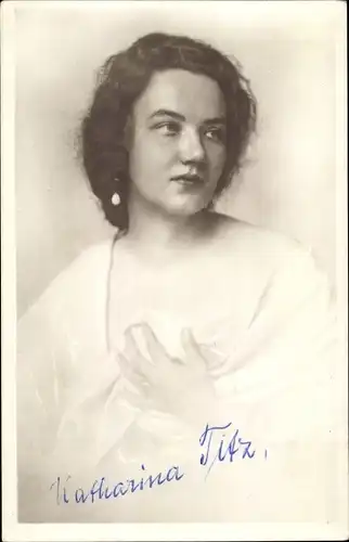 Ak Schauspielerin Katharina Titz, Portrait, Autogramm