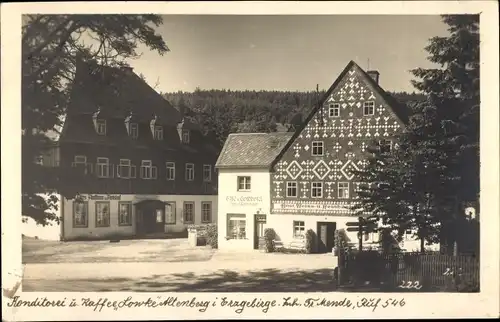 Foto Ak Altenberg im Erzgebirge, Konditorei und Café Lowke