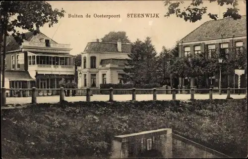 Ak Steenwijk Overijssel, Buiten de Oosterpoort