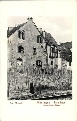 Ak Winningen in Rheinland Pfalz, Zehnthaus, romanischer Bau