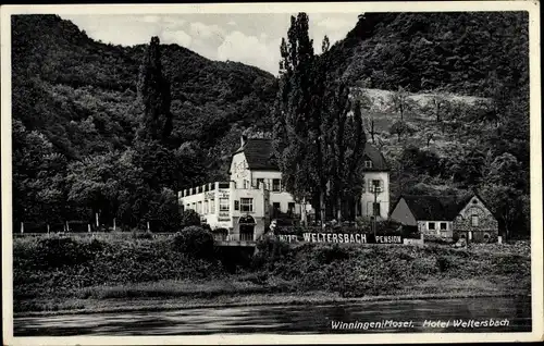 Ak Winningen Mosel, Hotel Weltersbach