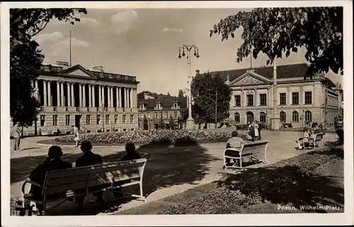 Ak Poznań Posen, Wilhelmplatz