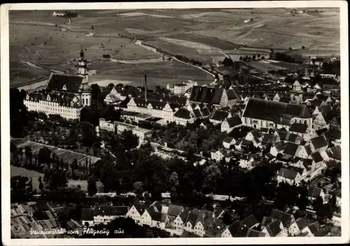 Ak Donauwörth in Schwaben Bayern, Gesamtansicht, Fliegeraufnahme