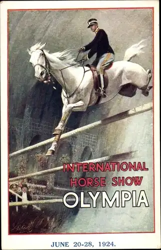 Ak London, Internationale Pferdeshow Olympia 1924