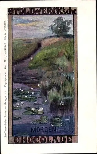 Künstler Ak Brandes, Willy, Stollwerck Schokolade, Tageszeiten, Morgen, Allegorie