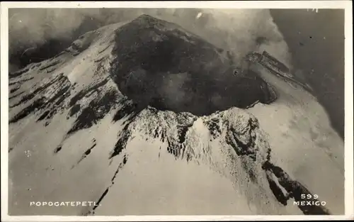 Foto Ak Mexiko, Vulkan Popocatépetl