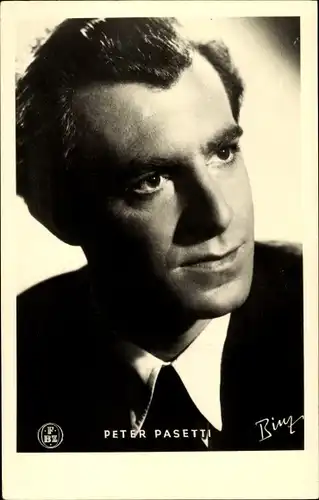 Ak Schauspieler Peter Pasetti, Portrait
