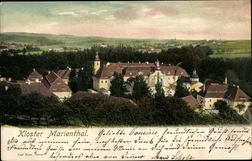 Ak Ostritz in der Oberlausitz, Kloster St. Marienthal