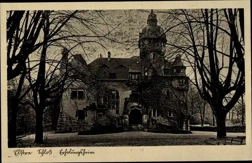 Ak Elstra in der Oberlausitz Sachsen, Schloss, Erholungsheim