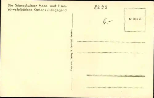 Ak Schmeckwitz Oberlausitz, Ev Kirche, Malteserstift Röckelwitz, Bad Heil, Kloster St Marienstern,