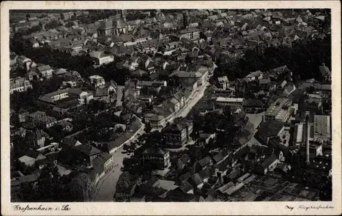 Ak Großenhain Sachsen, Fliegeraufnahme